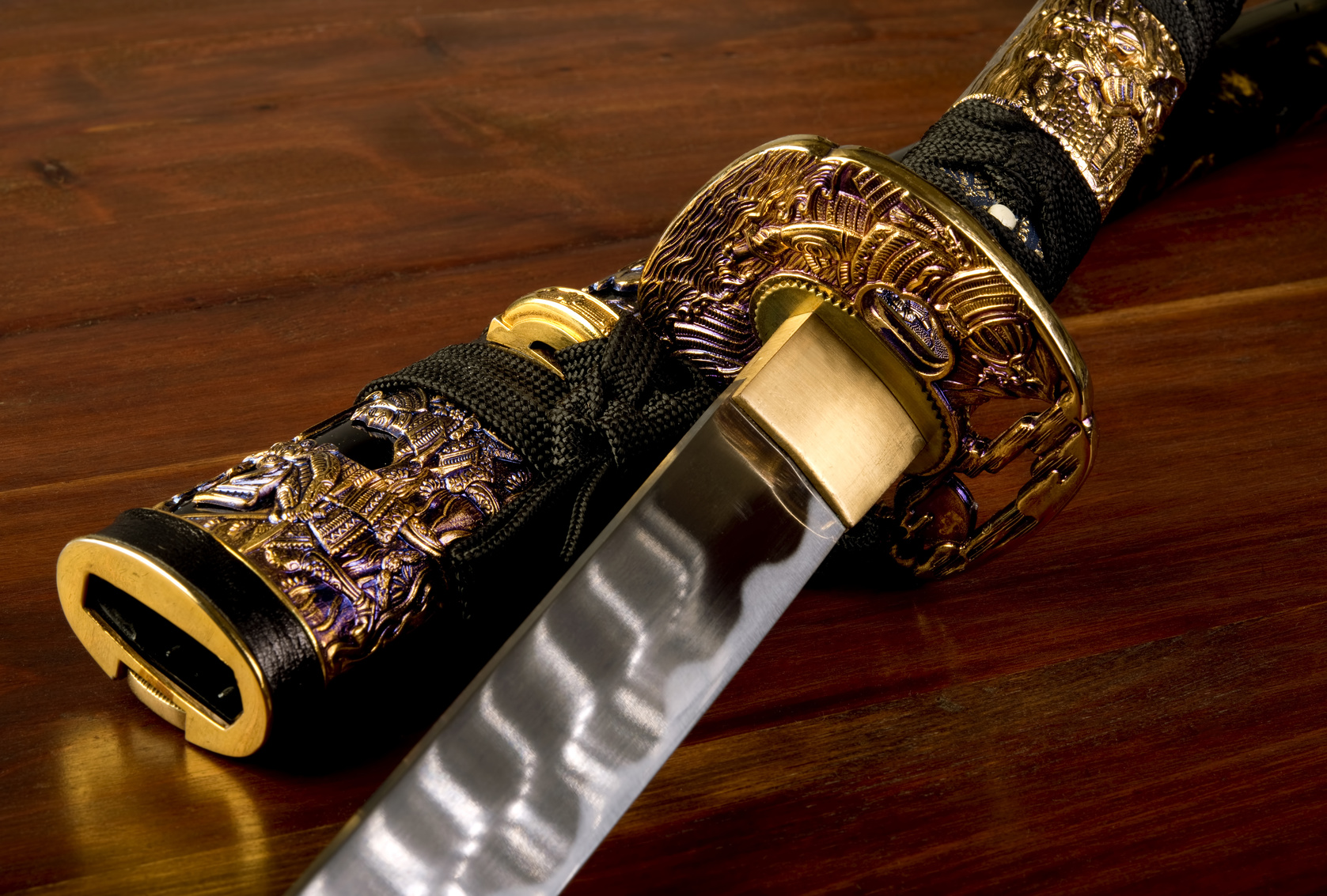 Ornate Japanese Samurai sword.